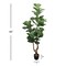 5.4ft Artificial Fiddle Leaf Fig Tree: 25 Lifelike Silk Leaves - Indoor Tropical Décor
